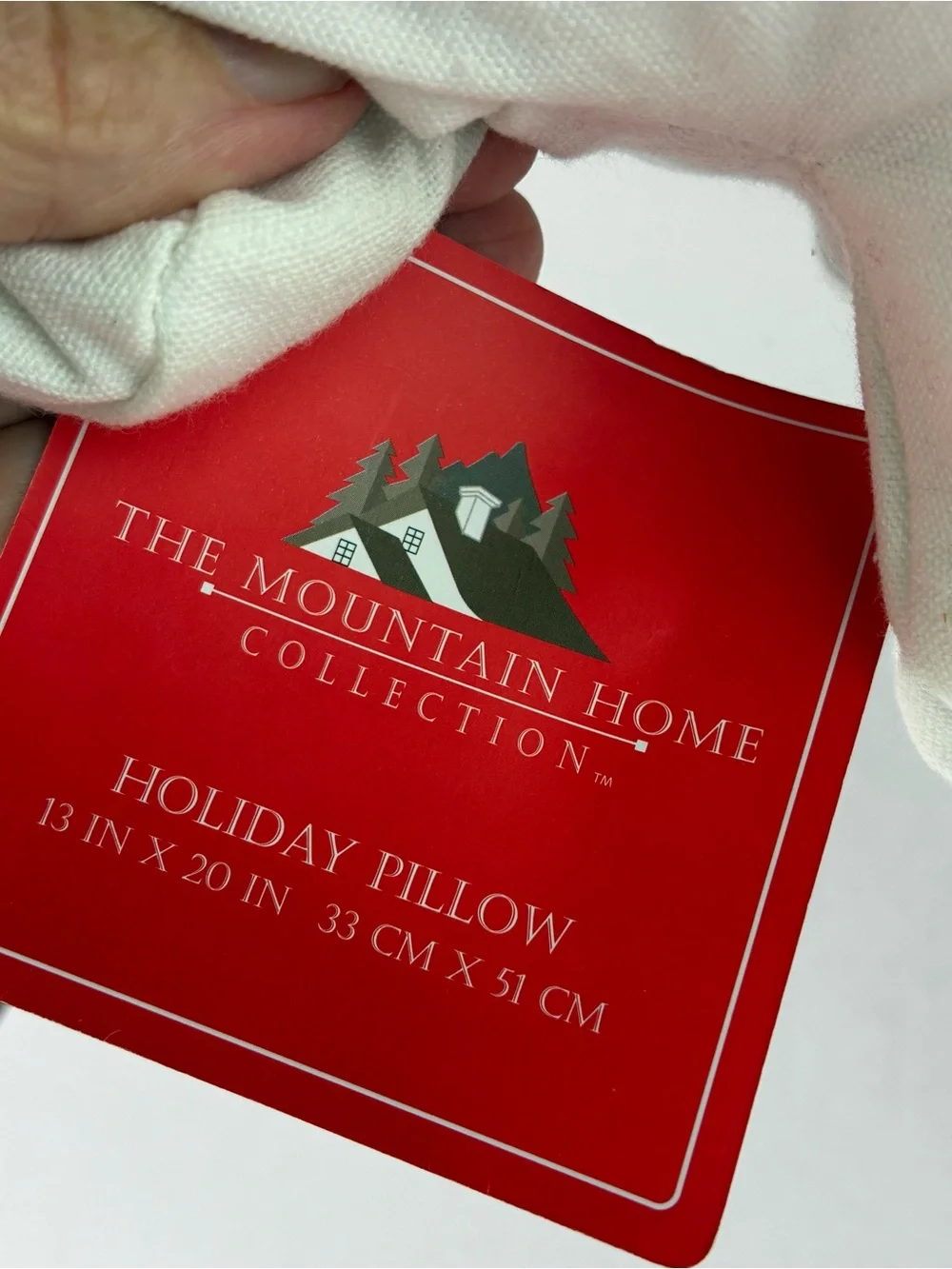 The Mountain Home Collection Santa Smile Pillow - Brand New & So Cute!
